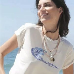 NWOT Free People Bliss & Mischief BABY I CARE Tee Z288-2